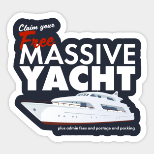 Claim Your Free Massive Yacht Sticker